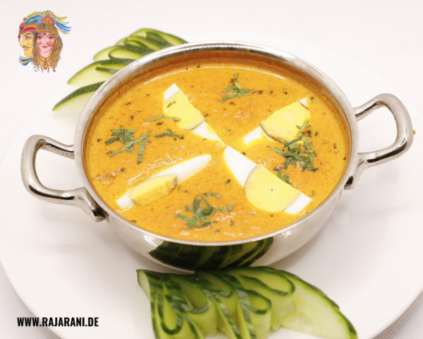 Eier Curry indisch