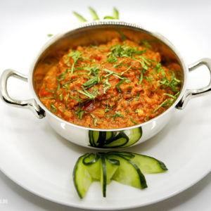 Indisches Essen Bengan Bartha bei RajaRani Heidelberg