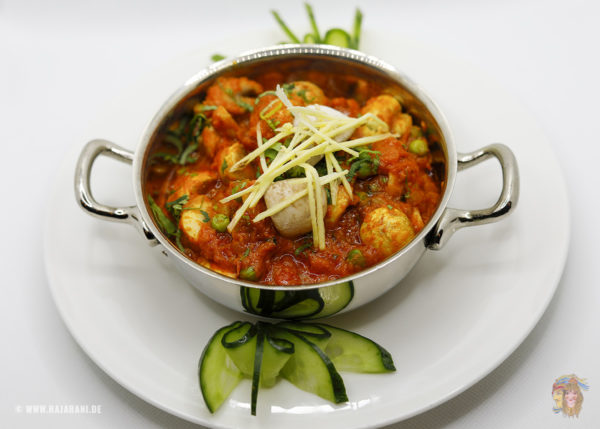 Indisches Essen Punjabi Baji bei RajaRani Heidelberg