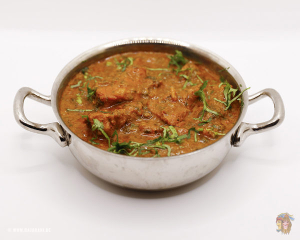 Indisches Essen Lamm Curry bei RajaRani Heidelberg